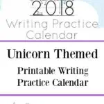 Does your child need extra writing practice? Do they love unicorns? Then they'll love this printable unicorn themed calendar! It's perfect for writing centers, teaching the calendar to kids, learning months of the year, learning days of the week, and practicing how to write.