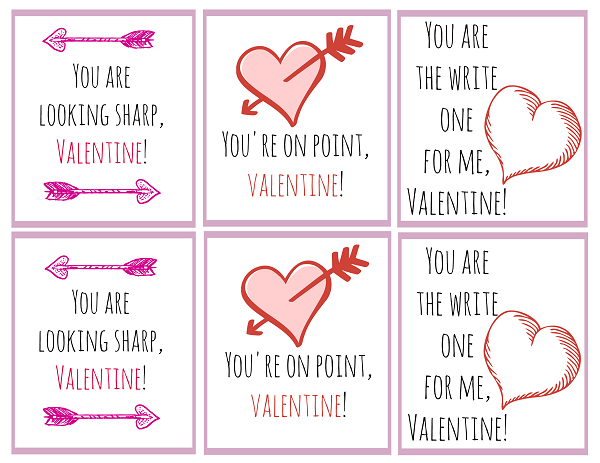 Last Minute Classroom Valentine Printables for Valentine's Day