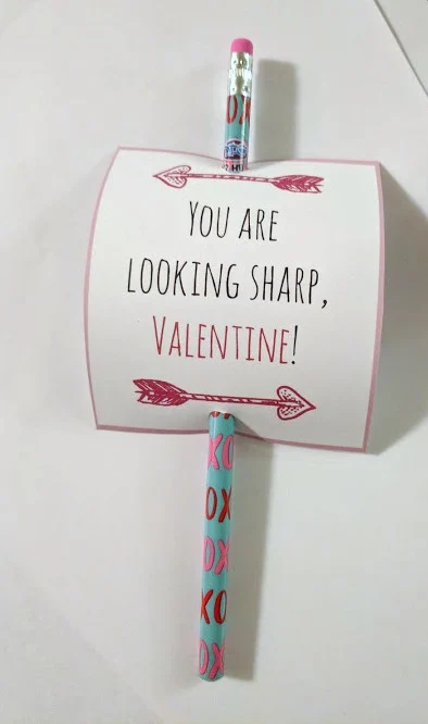You are looking sharp printable valentine card for pencils.