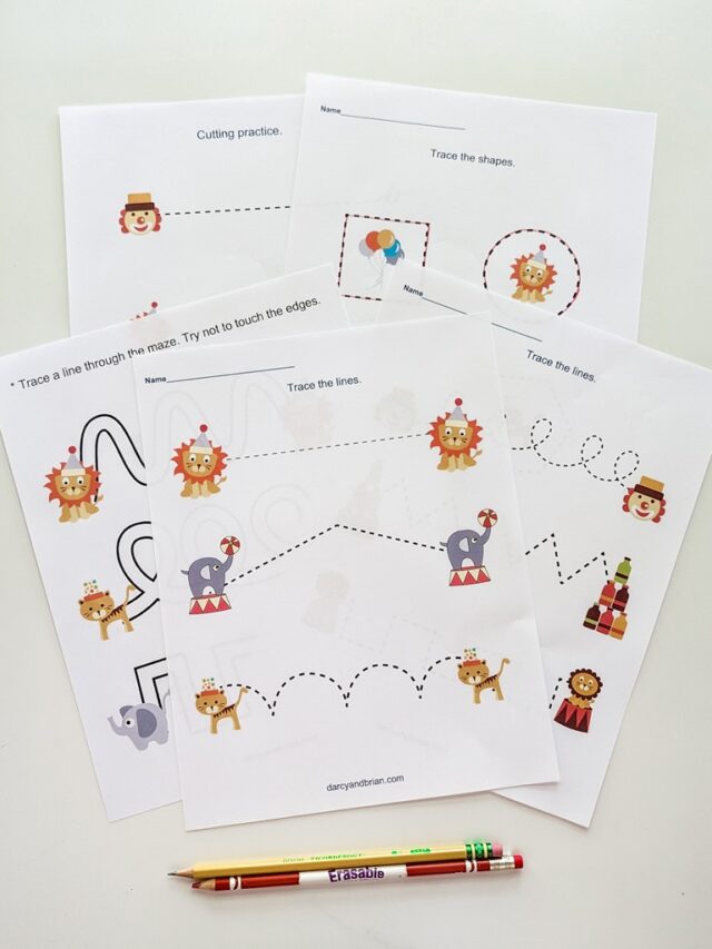 Preschool Circus Theme Printables Story
