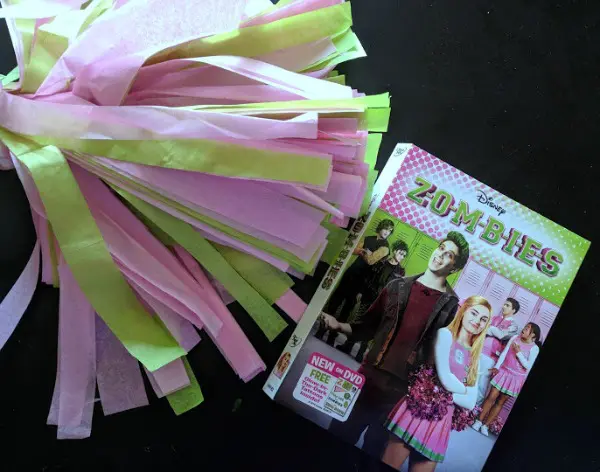 Disney Channel Zombies movie review and pom pom craft