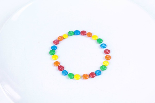 Candy rainbow science experiment tutorial