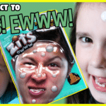 Kids play with zits pimple popping toy and react to it.