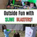 AD: Looking for a new twist on playing with slime? Try something different than a regular water gun and get the kids outside this summer with Slime Blasters! Check out this toy review with kids and a demo of how the Slime Blaster works.