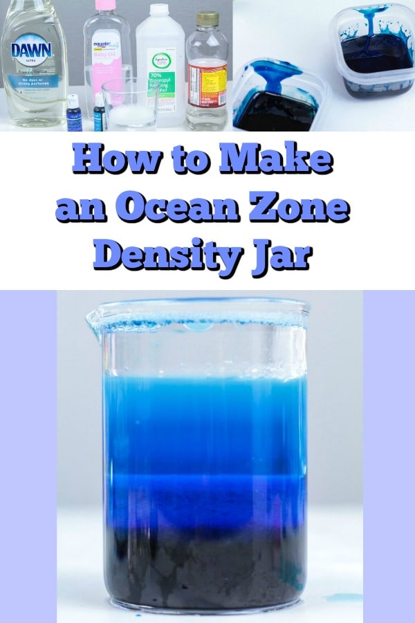 collage of ocean zone density jar science activity images