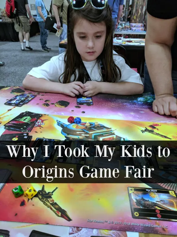 When you play games more than the occasional family game night, a board game convention makes an excellent family vacation. I share why we took a road trip to Origins Game Fair with our kids and why I wanted them to attend with me.