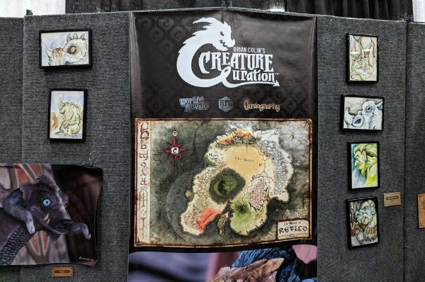 A booth from the artist section at Origins Game Fair.