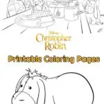 Do you love Winnie the Pooh? Are you excited for Disney's new Christopher Robin movie? Grab these free printable coloring pages of Winnie the Pooh, Tigger, Eeyore, Piglet, and more! #ChristopherRobin #Disney #coloring #coloringpages #kids #printables