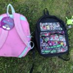 Backpack accessories on kids school bags