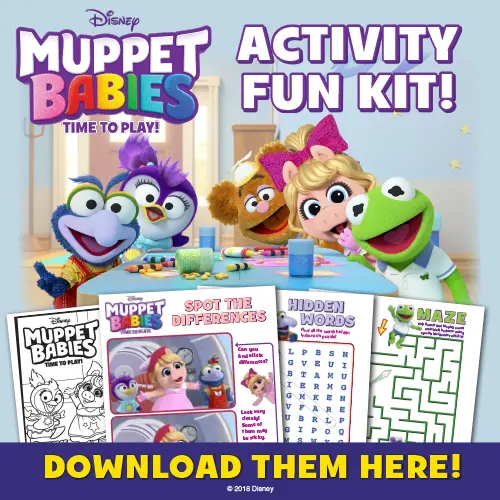 Free printable activities for Muppet Babies