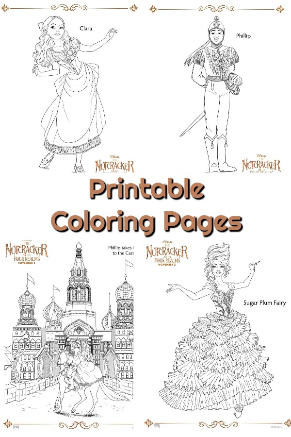 The Nutcracker and the Four Realms Printable Coloring Pages