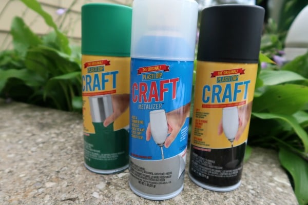 Plasti Dip Craft cans used for project