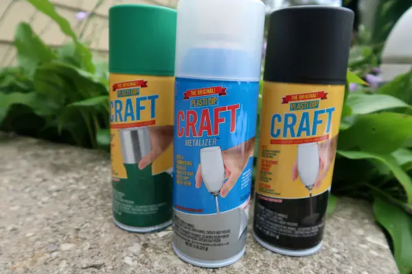 Plasti Dip Craft cans used for project