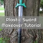 #ad Learn how to give a plastic toy sword a makeover with this tutorial. It'll look awesome for a Halloween costume or pretend play. You can even make a matching cardboard shield using Plasti Dip!