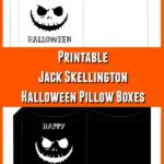 Jack Skellington inspired pillow box printables