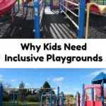 AD: Inclusive playgrounds have great benefits for kids such as developing physical, cognitive, sensory, and social skills. They provide a place for children of all abilities to come together and play. #ShapedByPlay #PlayLSI