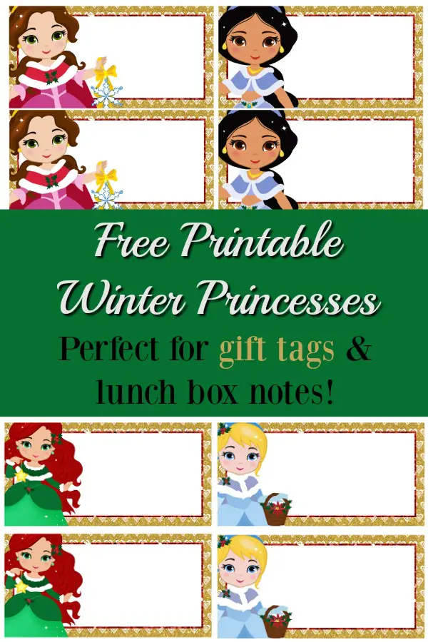 Printable Princess Lunch Box Notes - This Mama Loves