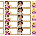 Printable winter princess gift tags