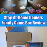 Tired of the same old games on family game night? Want to find new and interesting board games that kids and adults will enjoy? Check out this review of the Stay-At-Home Gamers Family Game Box. It's a quarterly curated subscription box that provides a family board game and a few other fun surprises