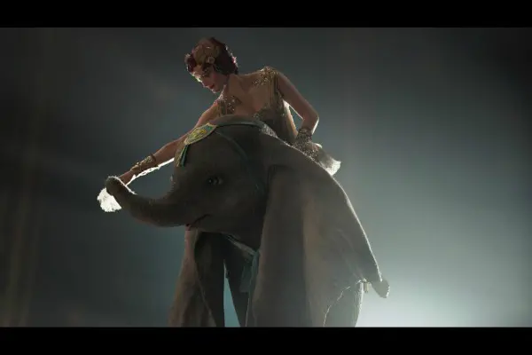 Dumbo with aerial artist, Colette Marchant (Eva Green) from the movie.