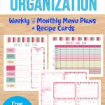 Bundle of Menu Planning Printable Templates