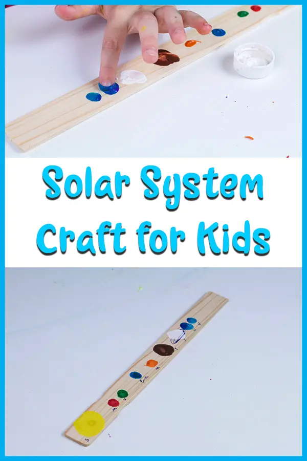 Help kids learn the order of the planets with this fun and easy fingerprint solar system craft for kids.