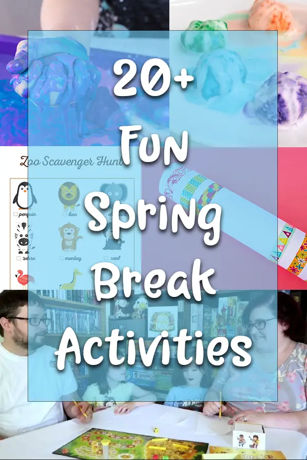 Fun ideas to keep kids busy during spring break photo collage