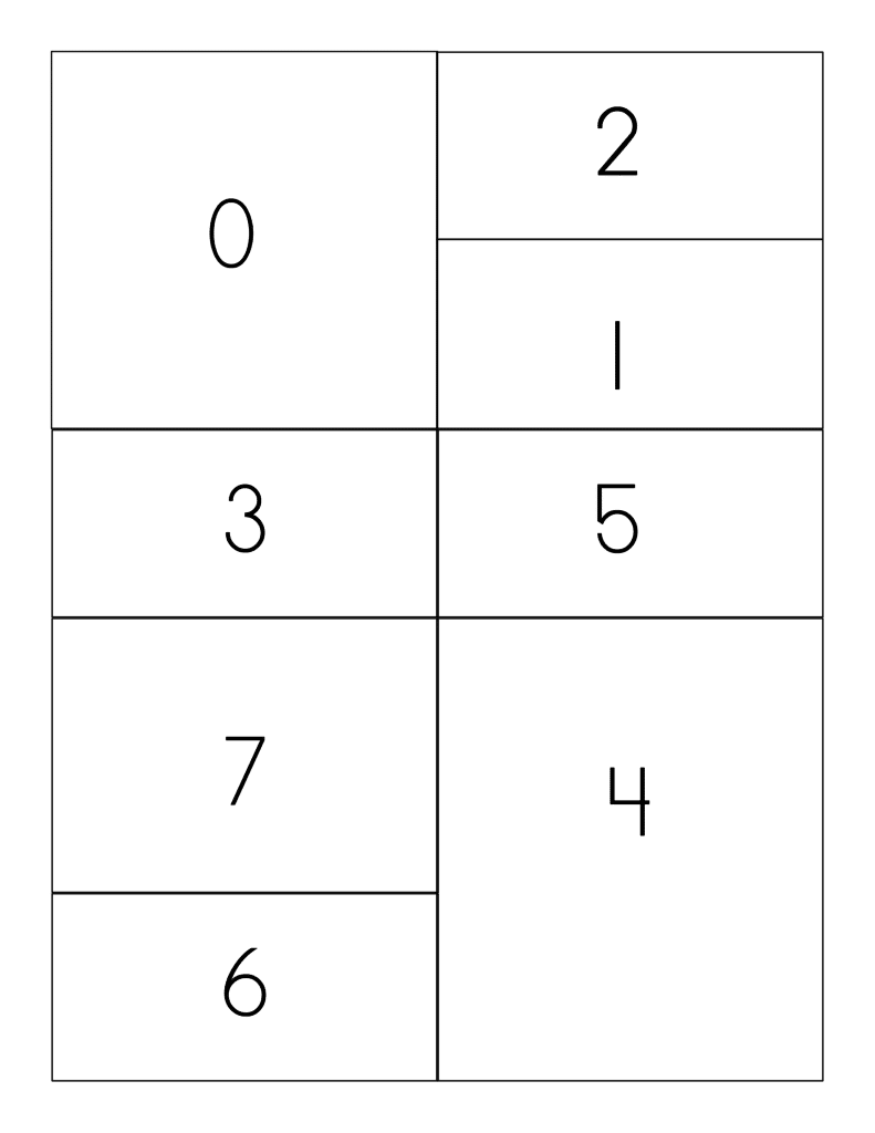 Example of the math puzzle sheet