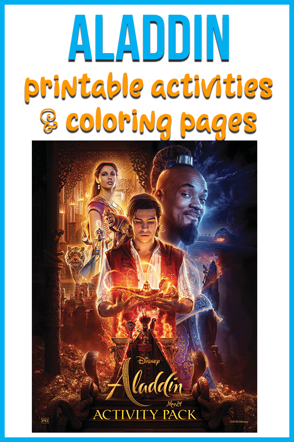 Cover of Aladdin activity book