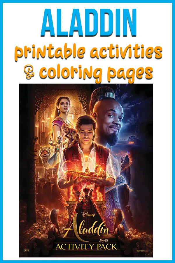 Cover of Aladdin activity book