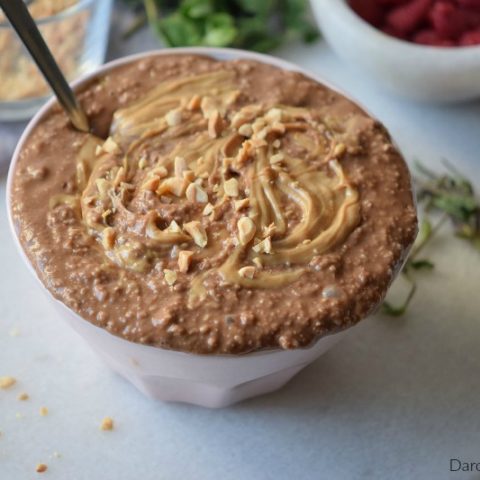 Chocolate Peanut Butter Oatmeal