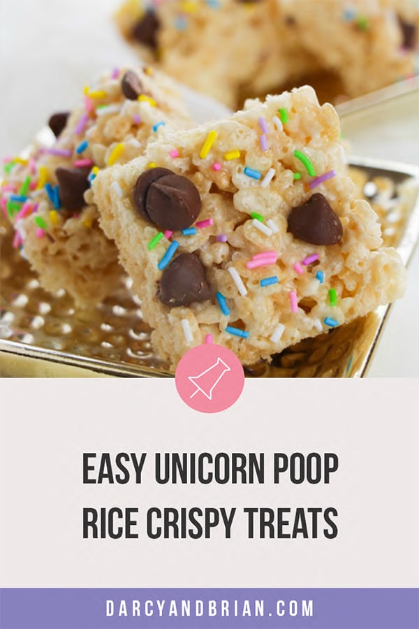 Easy Unicorn Poop Rice Crispy Treat Recipe