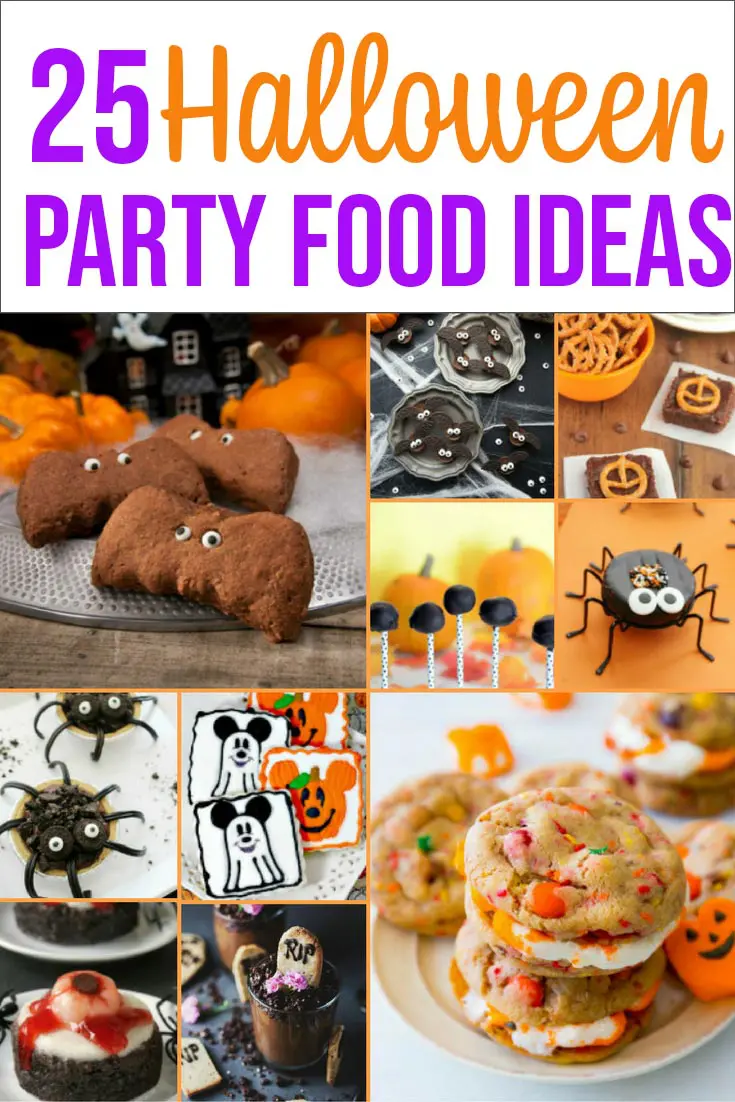 Halloween party food ideas photo collage