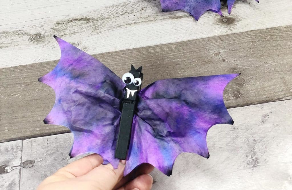 Coffee Filter Bats Craft For Kids