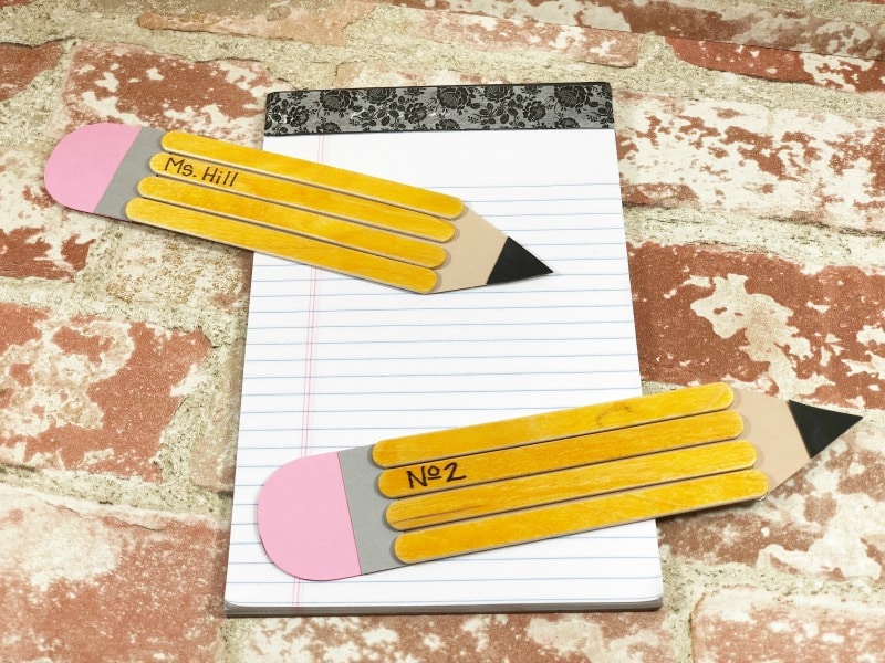 Back to School Craft Stick Pencil Craft for Kids