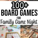 Collage of board games and card games