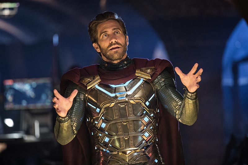 Movie still of Mysterio in Spider Man Far From Home