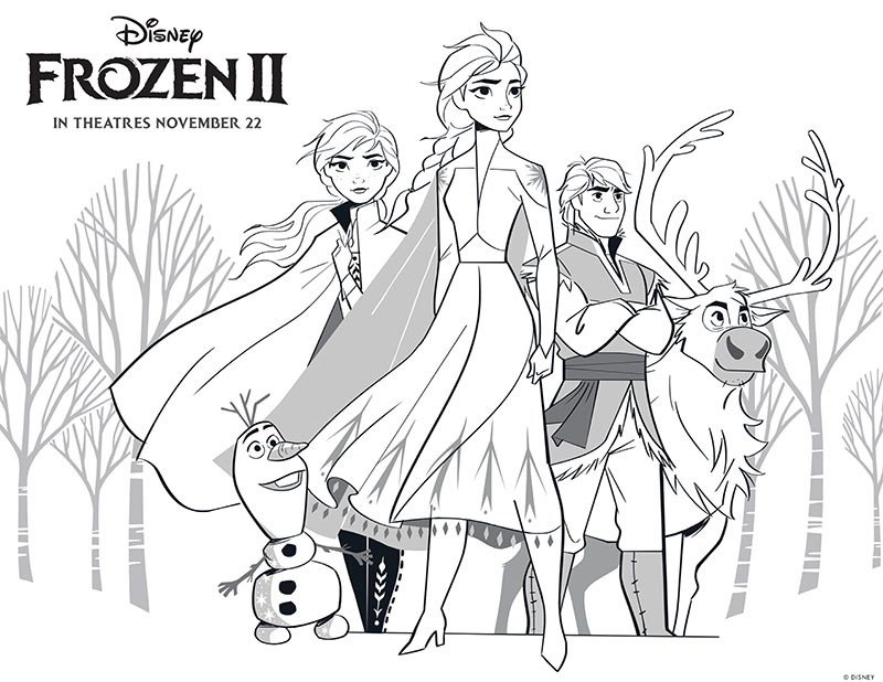 Free Printable Frozen 2 Coloring Pages And Activities