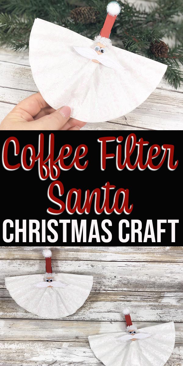 Coffee Filter Santa Craft