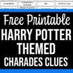 Preview image of Harry Potter charades list with text overlay.