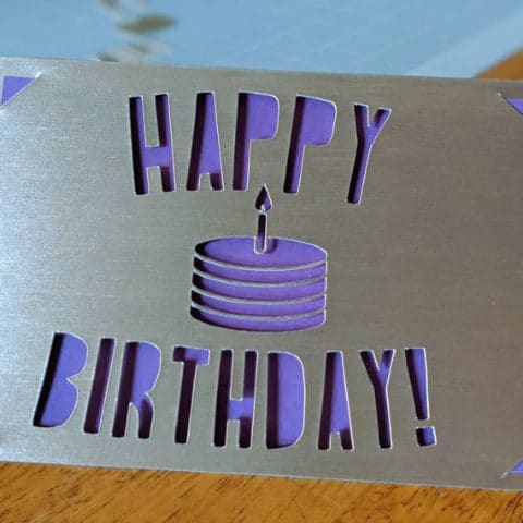 Cricut Cut Out Birthday Card