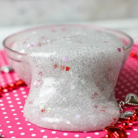 Sparkly Glitter Slime Recipe - Little Bins for Little Hands