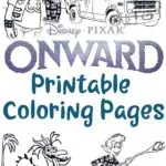 Collage of coloring pages with text overlay