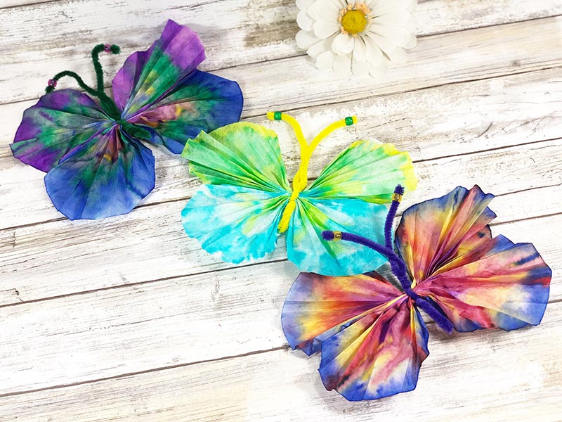 Creative Coffee Filter Butterfly Craft for Kids Fun and Educational