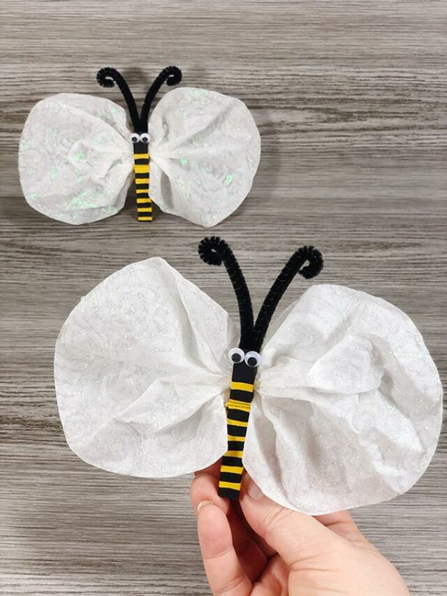 Coffee Filter Bumble Bee Craft Story