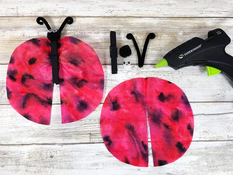 Easy Coffee Filter Ladybug Craft for Kids