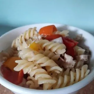 Easy Italian Chicken Summer Pasta Salad (DF, GF)