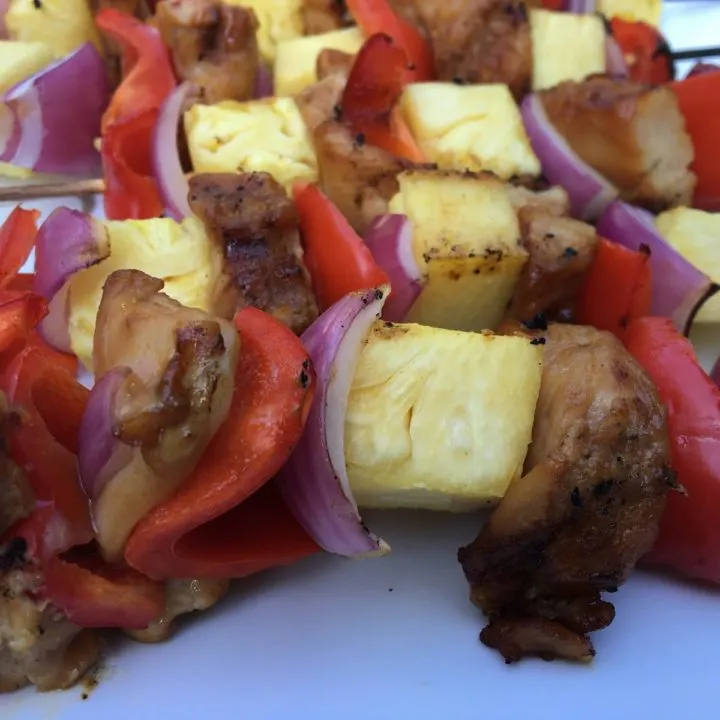 Soy Free, Gluten Free Pineapple Teriyaki Chicken Shish Kabobs