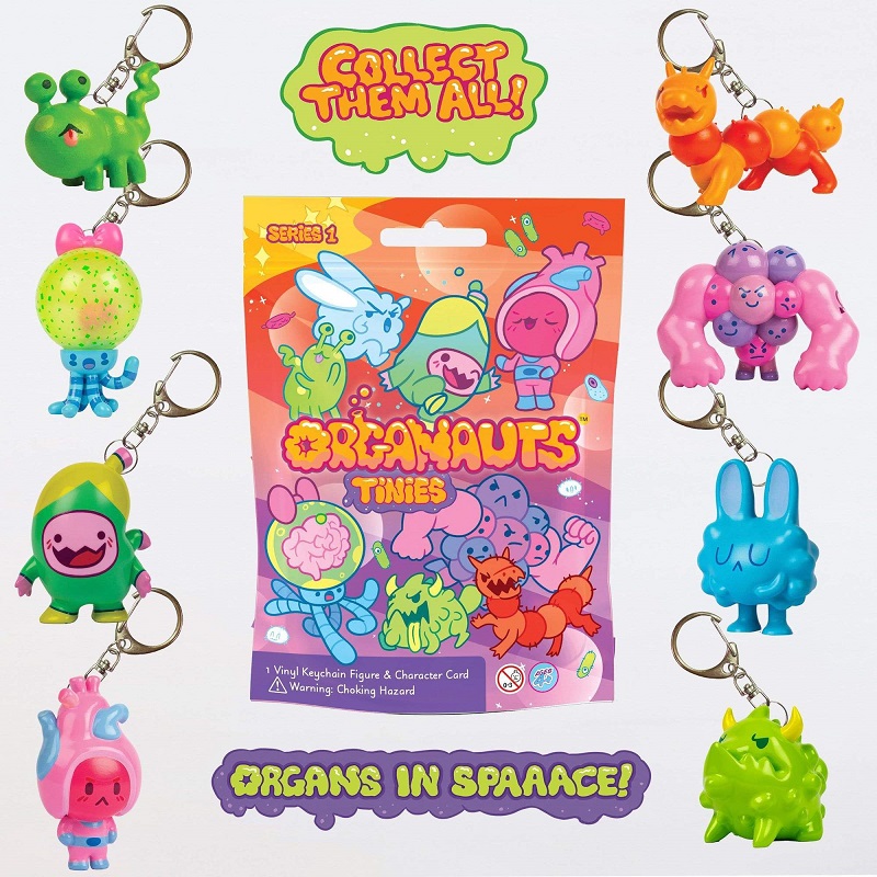 Organauts keychain blind bag product photo.