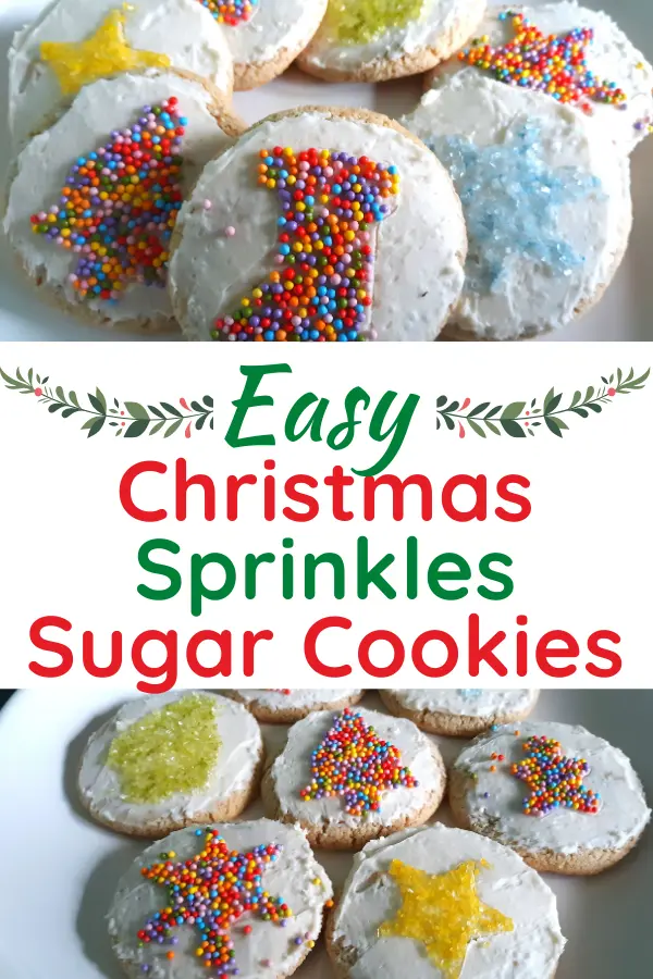 FAUX Sugar Cookies with Fake sugar sprinkles & frosting, Christmas cookies  for